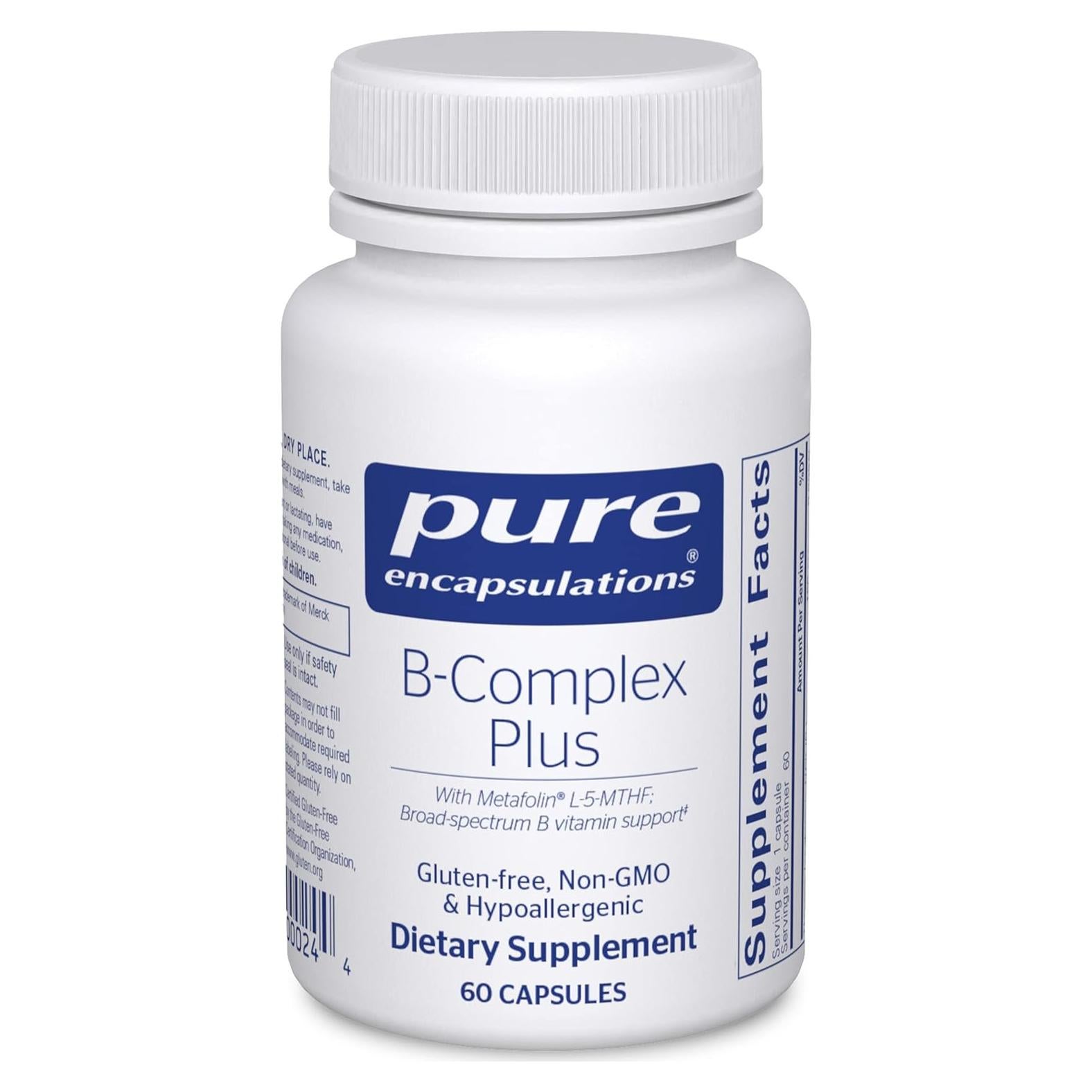 Suplemento de Vitaminas B Pure Encapsulations 60 Cápsulas