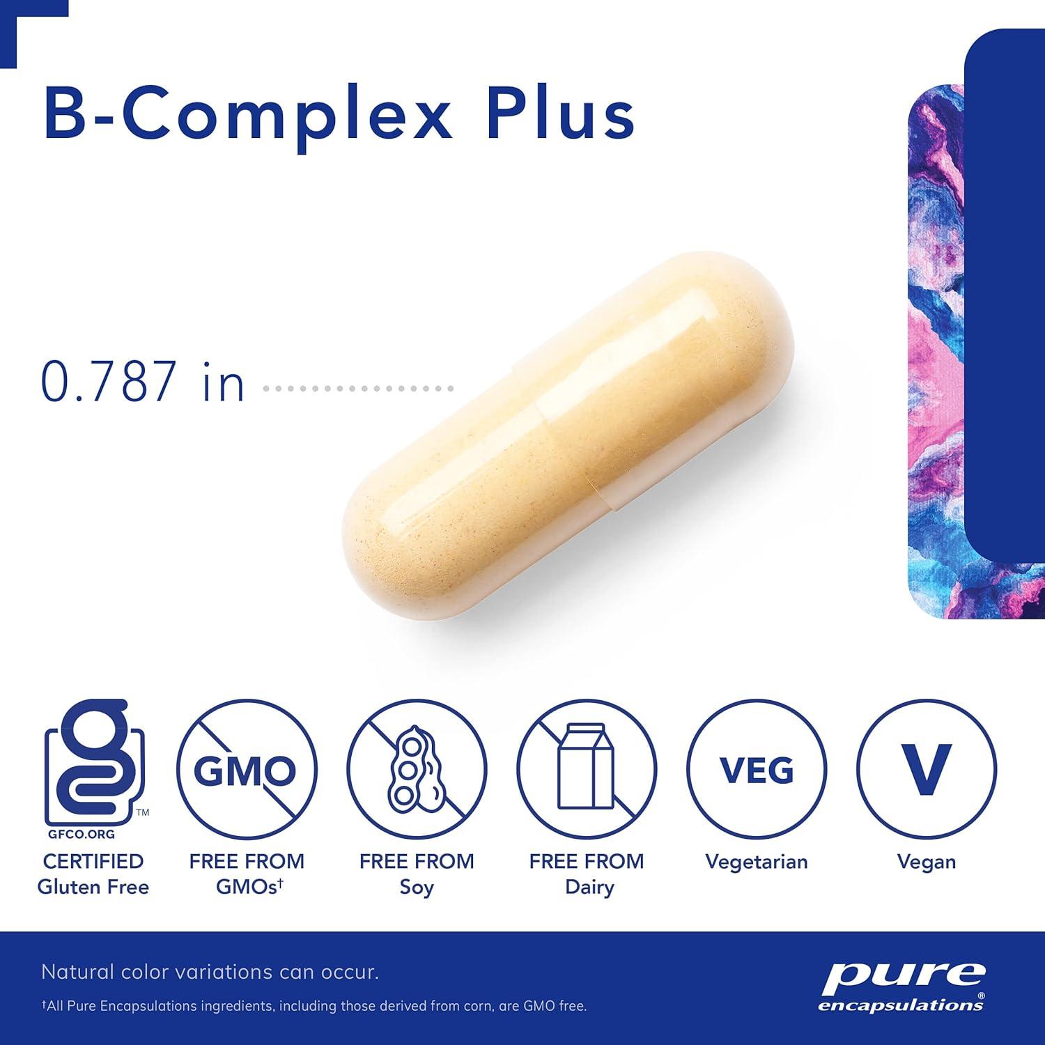 Suplemento de Vitaminas B Pure Encapsulations 60 Cápsulas
