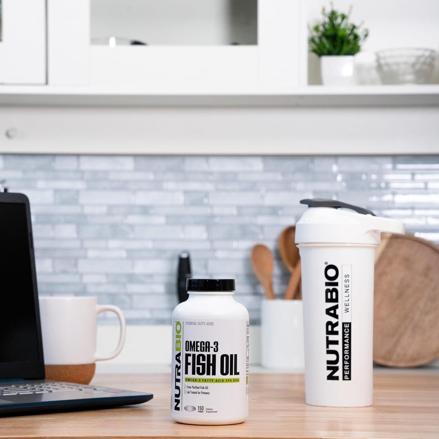 Suplemento Omega 3 NutraBio 2000mg 150 Gelatinas Blandas