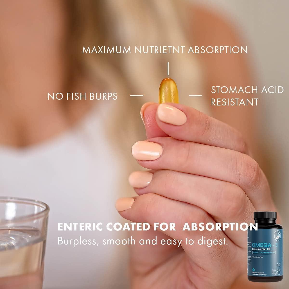 Omega-3 Supremo Aceite de Pescado Life & Food 1050 mg 90 Cápsulas