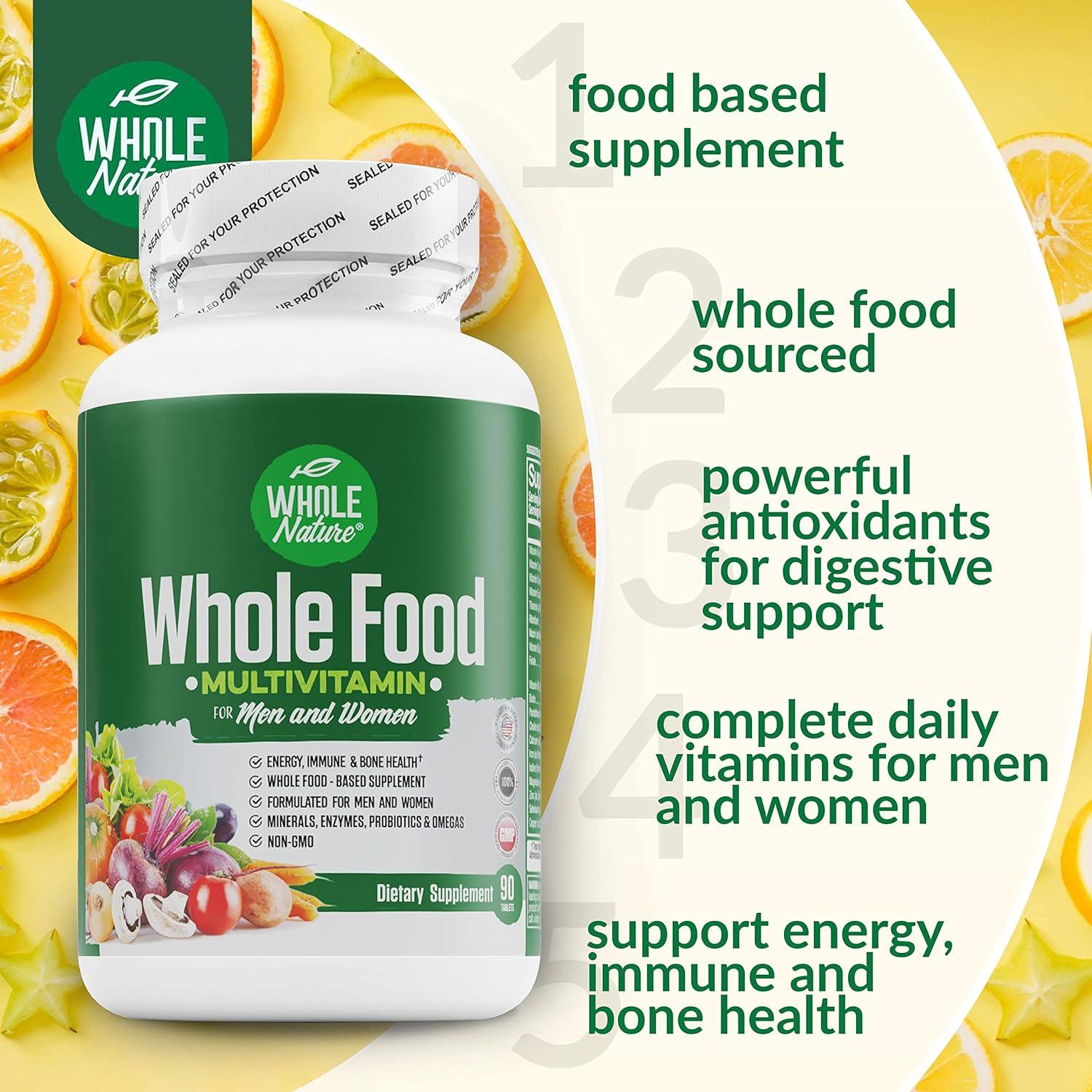 Multivitamina Completa Whole Nature 142g - Vegana y No OGM