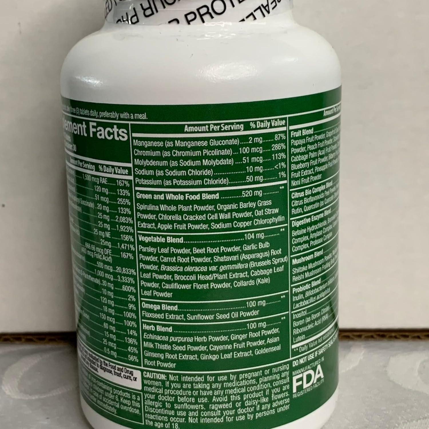 Multivitamina Completa Whole Nature 142g - Vegana y No OGM