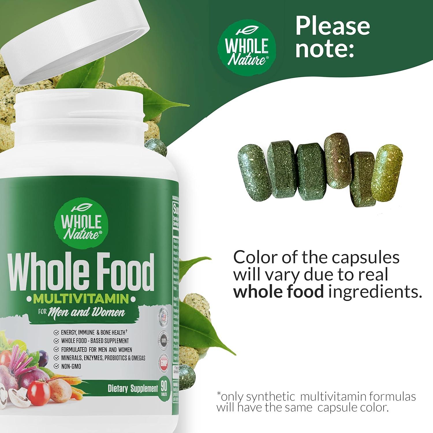 Multivitamina Completa Whole Nature 142g - Vegana y No OGM