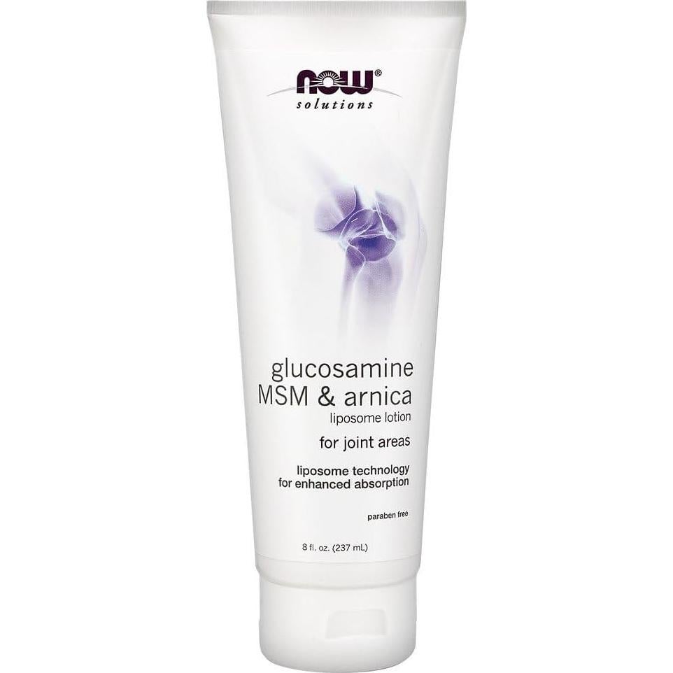 Loción Liposomal NOW Foods de Glucosamina y Árnica 226g