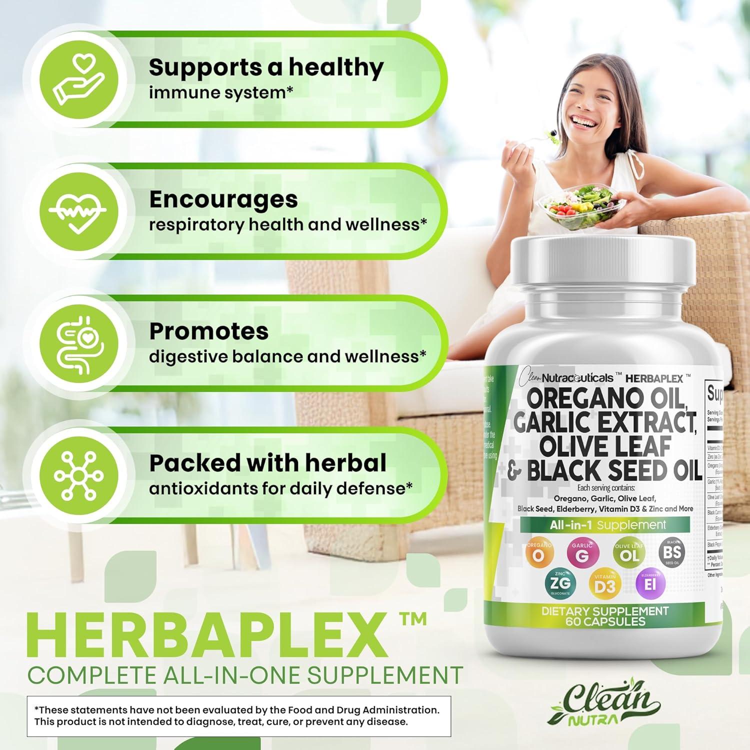 Suplemento Inmunológico Clean Nutraceuticals Ajo y Orégano 5 Unidades