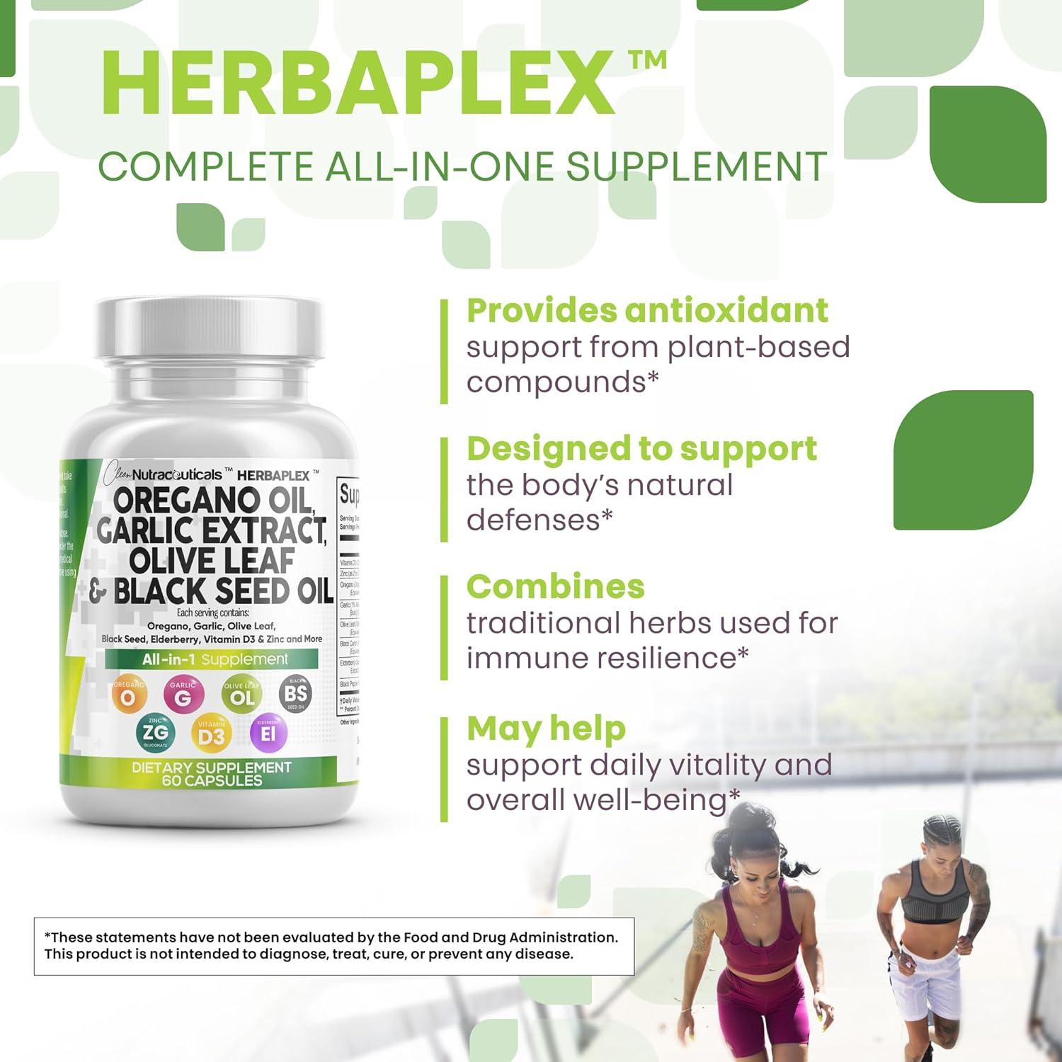 Suplemento Inmunológico Clean Nutraceuticals Ajo y Orégano 5 Unidades