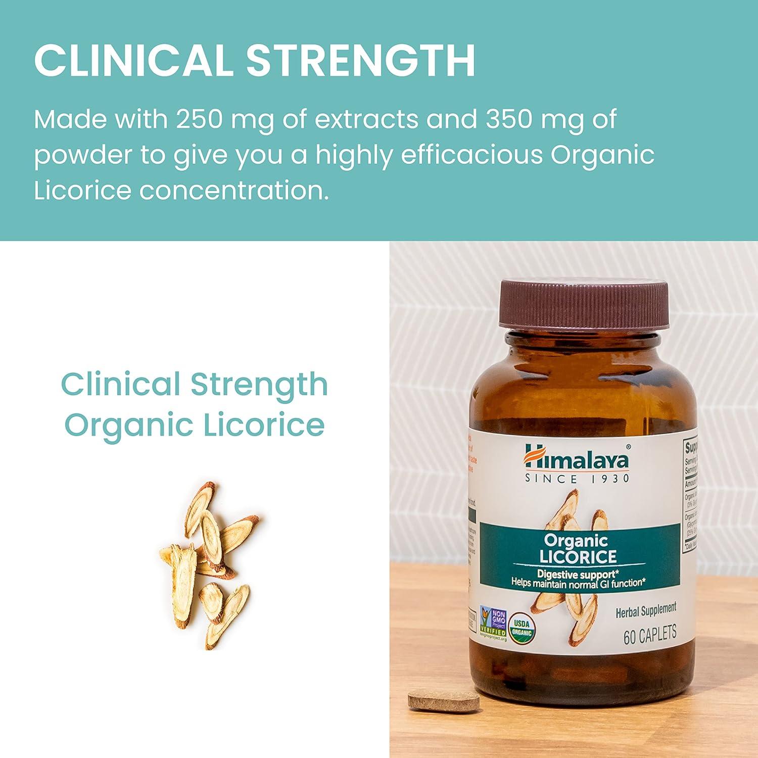 Himalaya Regaliz Orgánico 60 Tabletas - Suplemento Digestivo