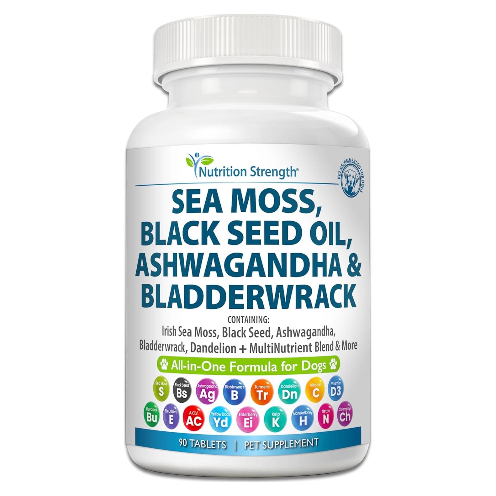 Suplemento Musgo Marino para Perros Nutrition Strength 90 Tabletas