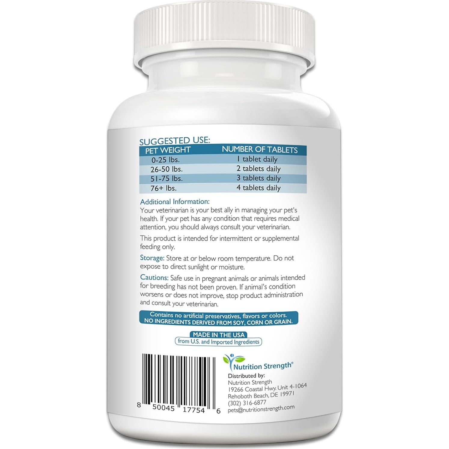 Suplemento Musgo Marino para Perros Nutrition Strength 90 Tabletas