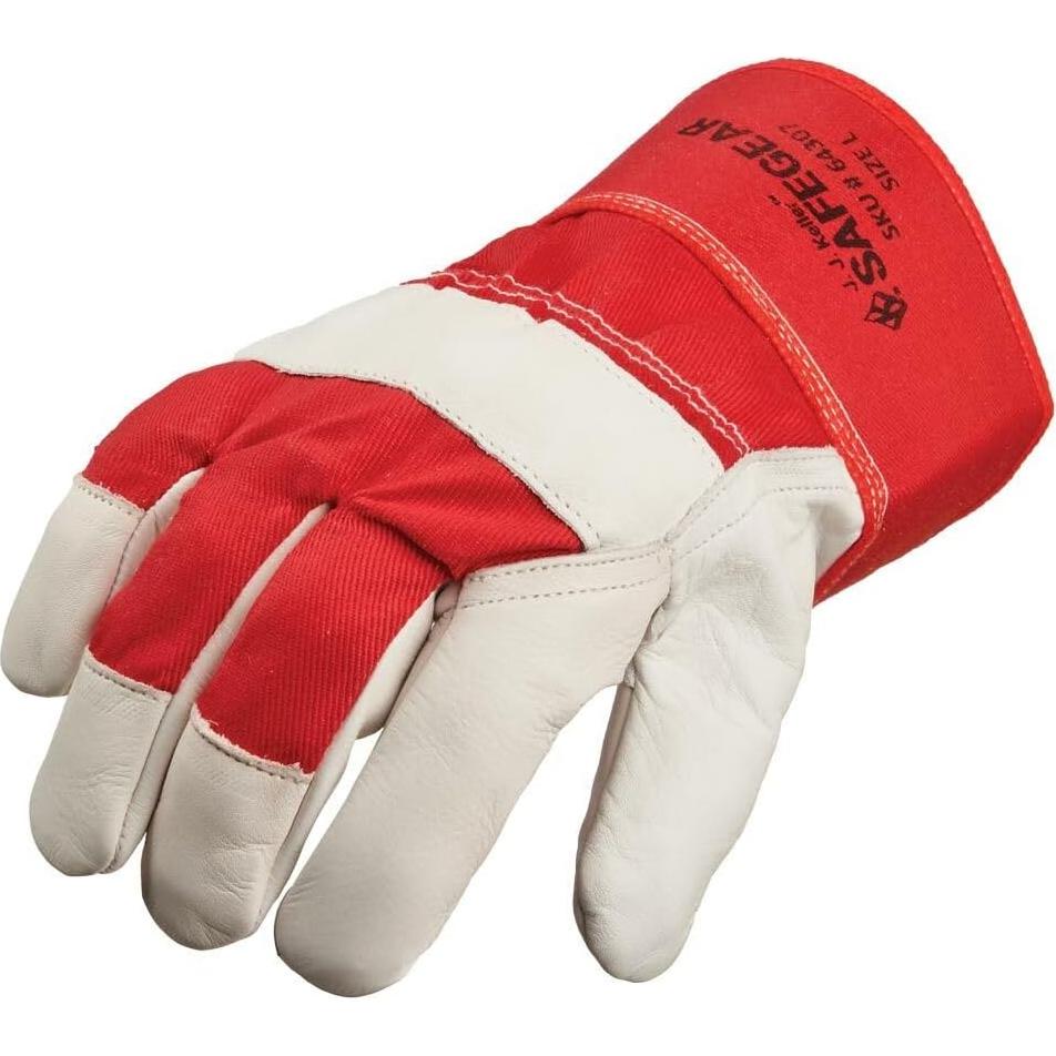 Guantes de Trabajo de Cuero de Vaca J. J. Keller - 3 Pares