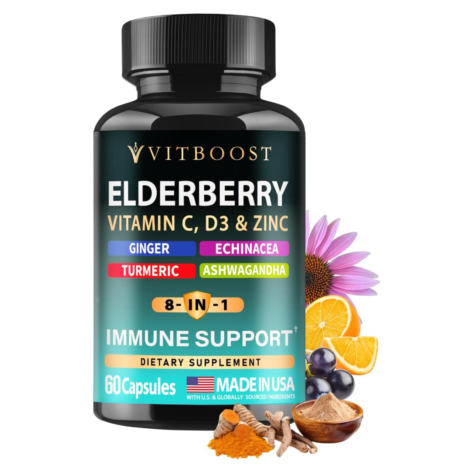 Suplemento Inmunológico Saúco Fresh Leaf 60 Cápsulas