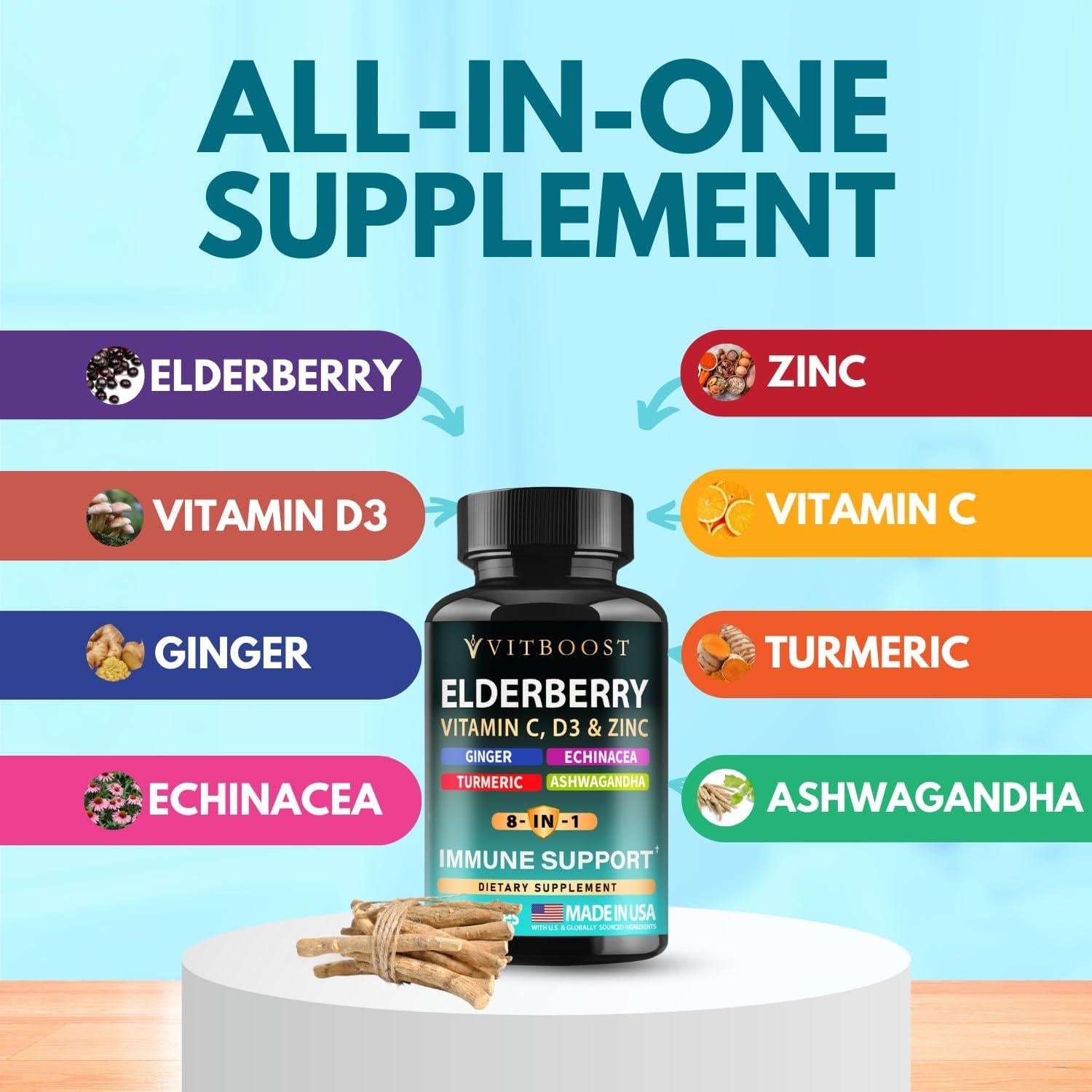 Suplemento Inmunológico Saúco Fresh Leaf 60 Cápsulas