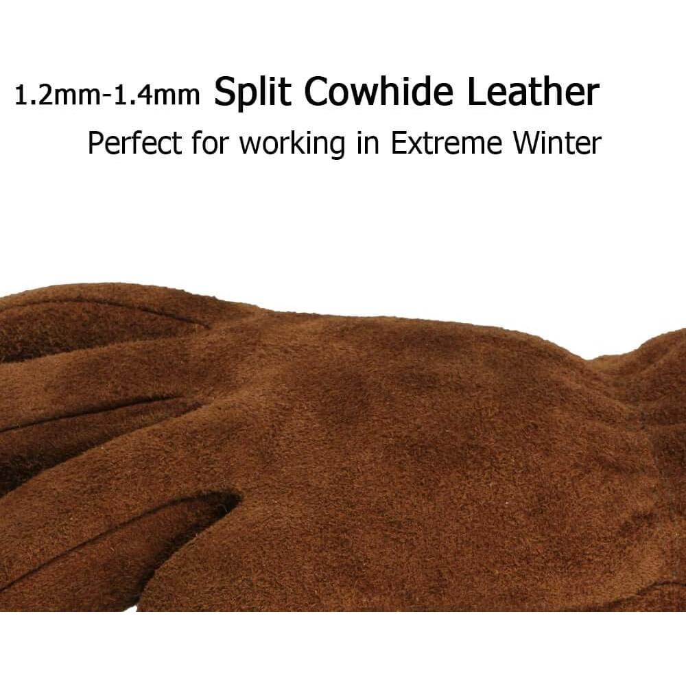 Guantes de Trabajo OZERO de Invierno Aislados - Pequeño Marrón