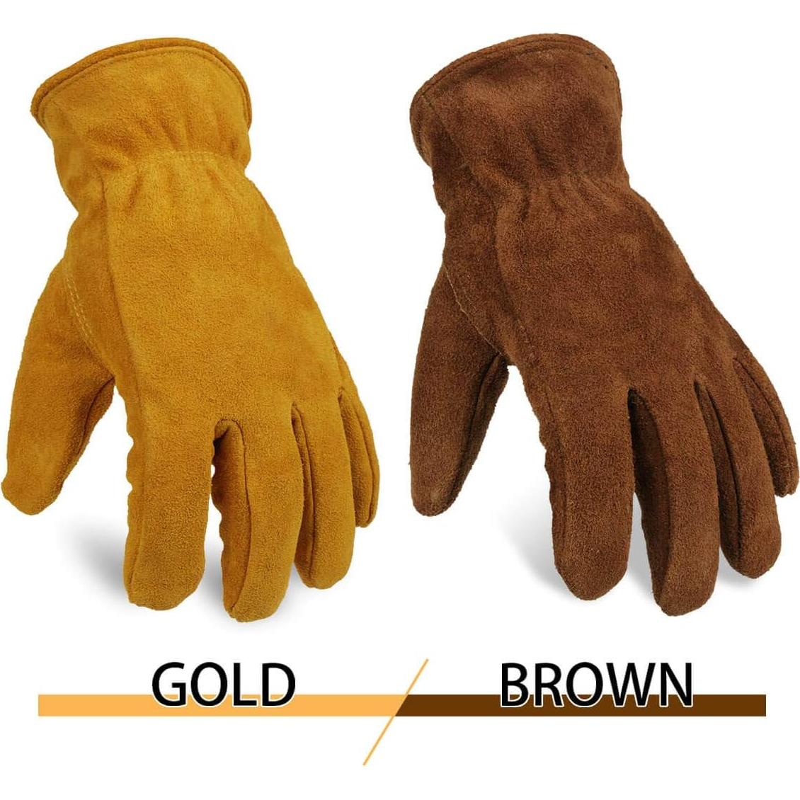 Guantes de Trabajo OZERO de Invierno Aislados - Pequeño Marrón