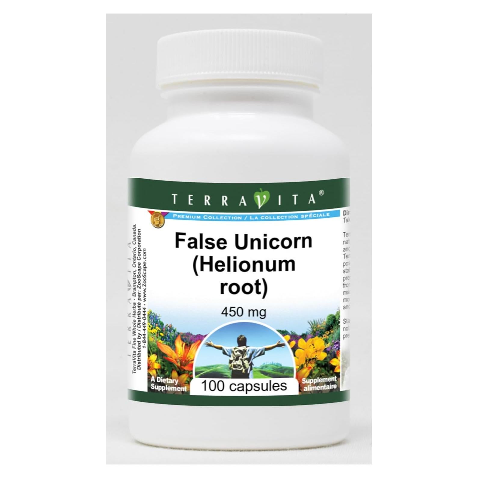 Cápsulas de Unicornio Falso TerraVita 450 mg - 100 Unidades