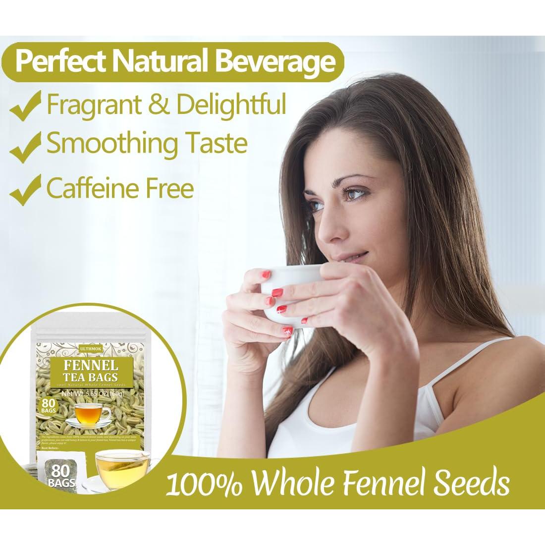 Té de Hinojo Premium YILINSHA 80 Bolsitas Naturales Sin Cafeína