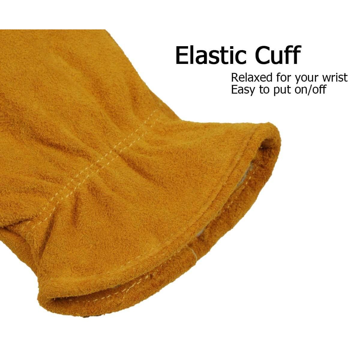 Guantes de Trabajo OZERO de Cuero Invierno Térmicos 2 Pares