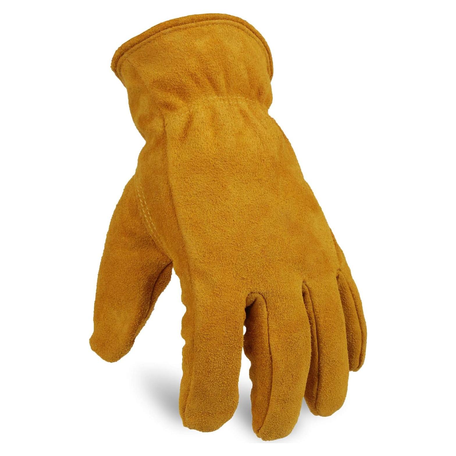 Guantes de Trabajo OZERO de Cuero Térmicos para Invierno