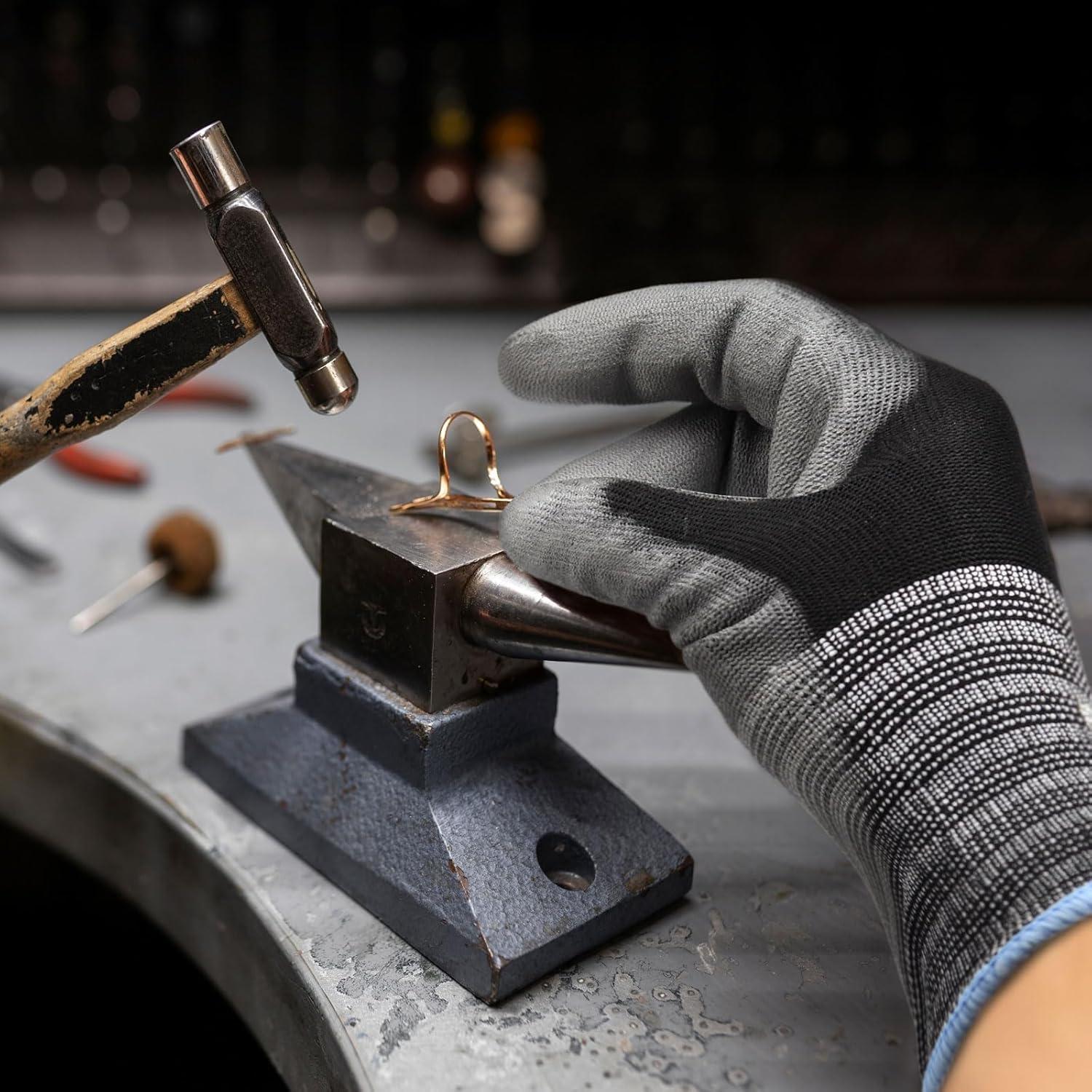 Guantes de Trabajo KAYGO KG15P 12 Pares Transpirables Azul