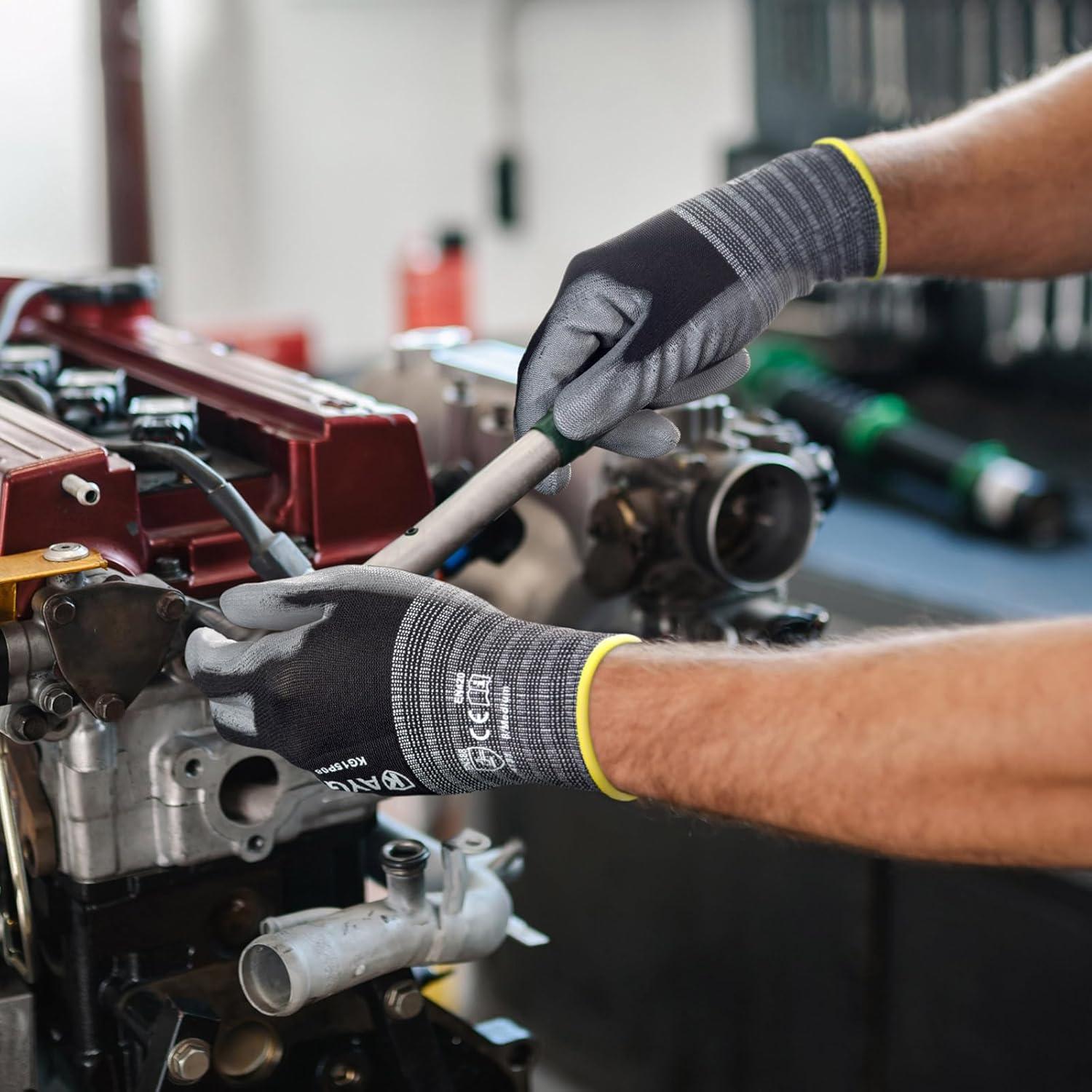 Guantes de Trabajo KAYGO KG15P 12 Pares Transpirables Azul