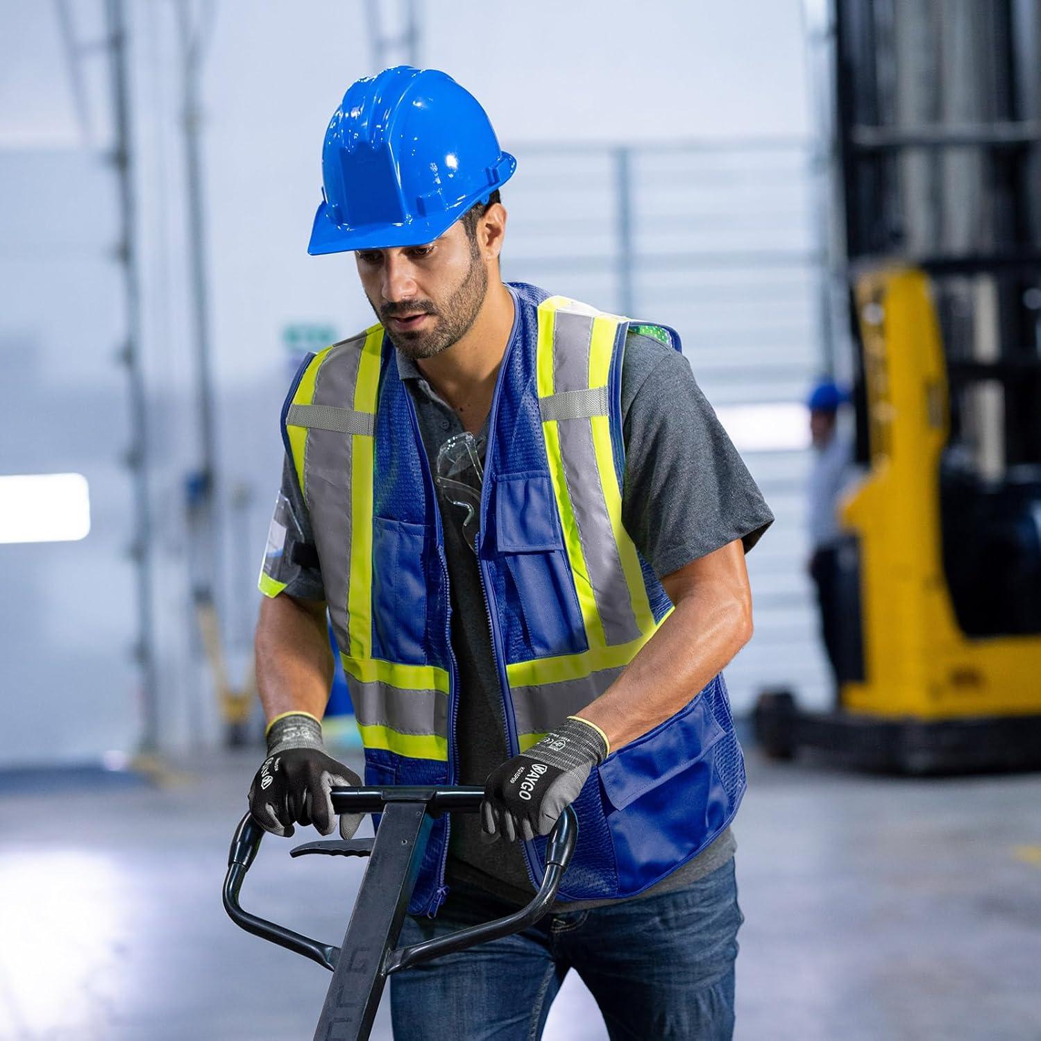 Guantes de Trabajo KAYGO KG15P 12 Pares Rojo Transpirables