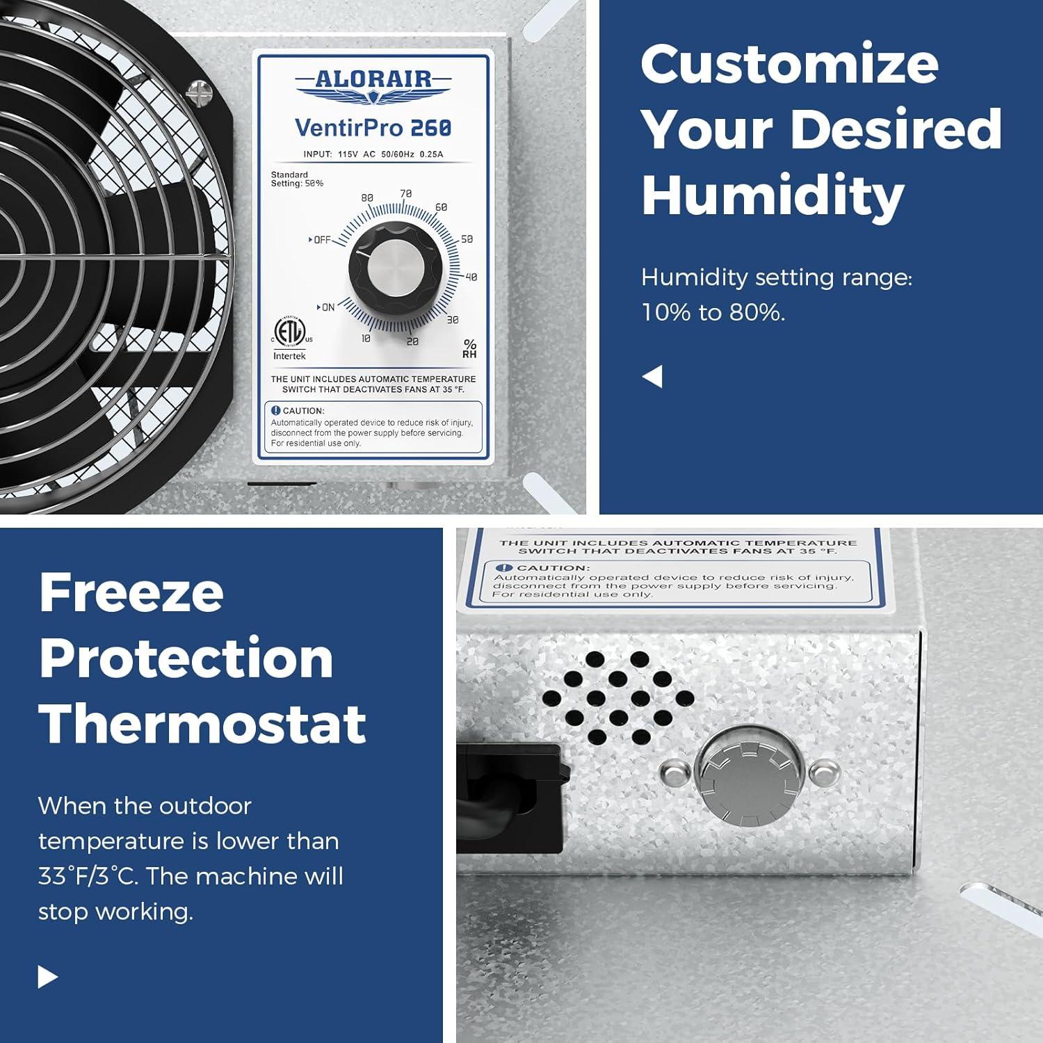 Ventilador de Espacio de Arrastre ALORAIR VentirPro 260 CFM