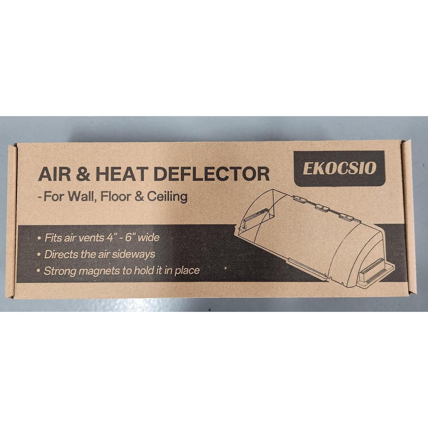 Deflectores de Aire Ajustables EKOCSIO - Paquete de 2, 21.6 a 38.1 cm