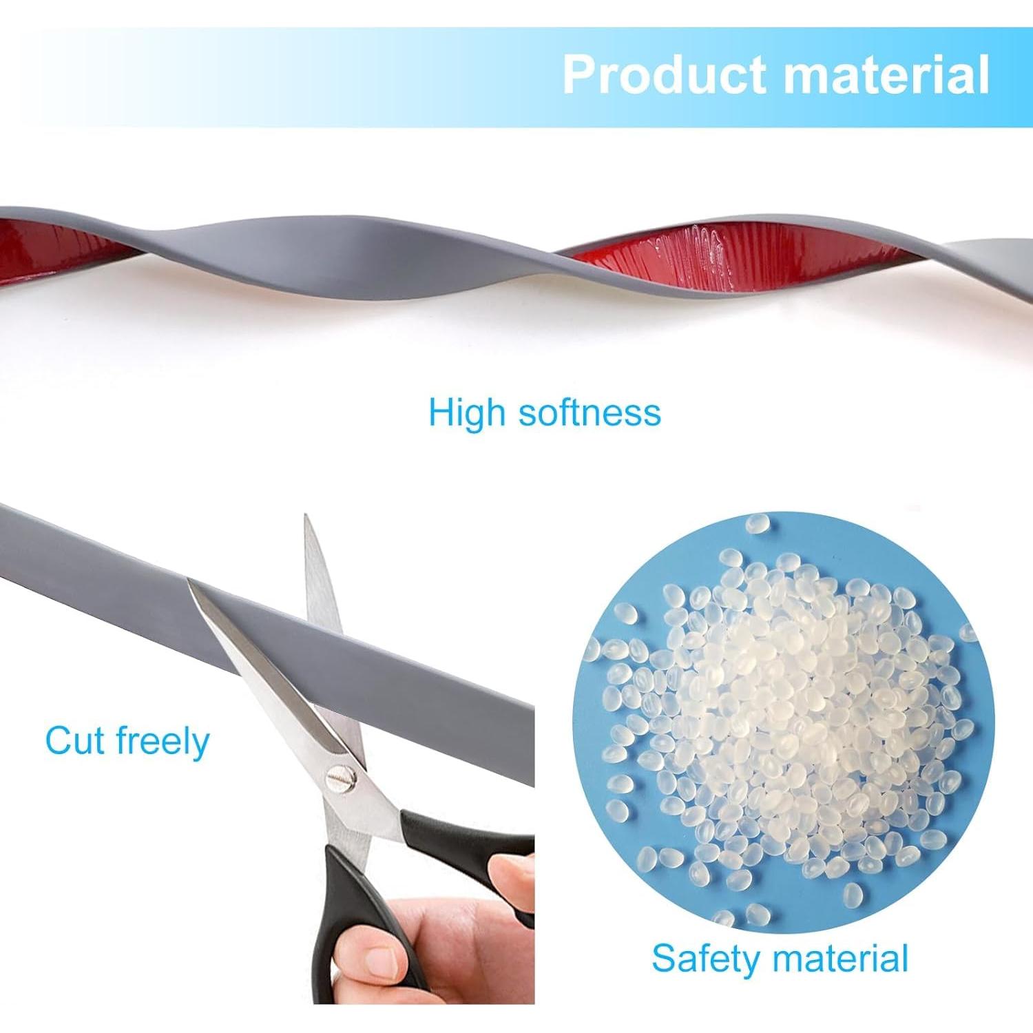 Banda de borde autoadhesiva gris 6m 20mm MC MEICHUANG