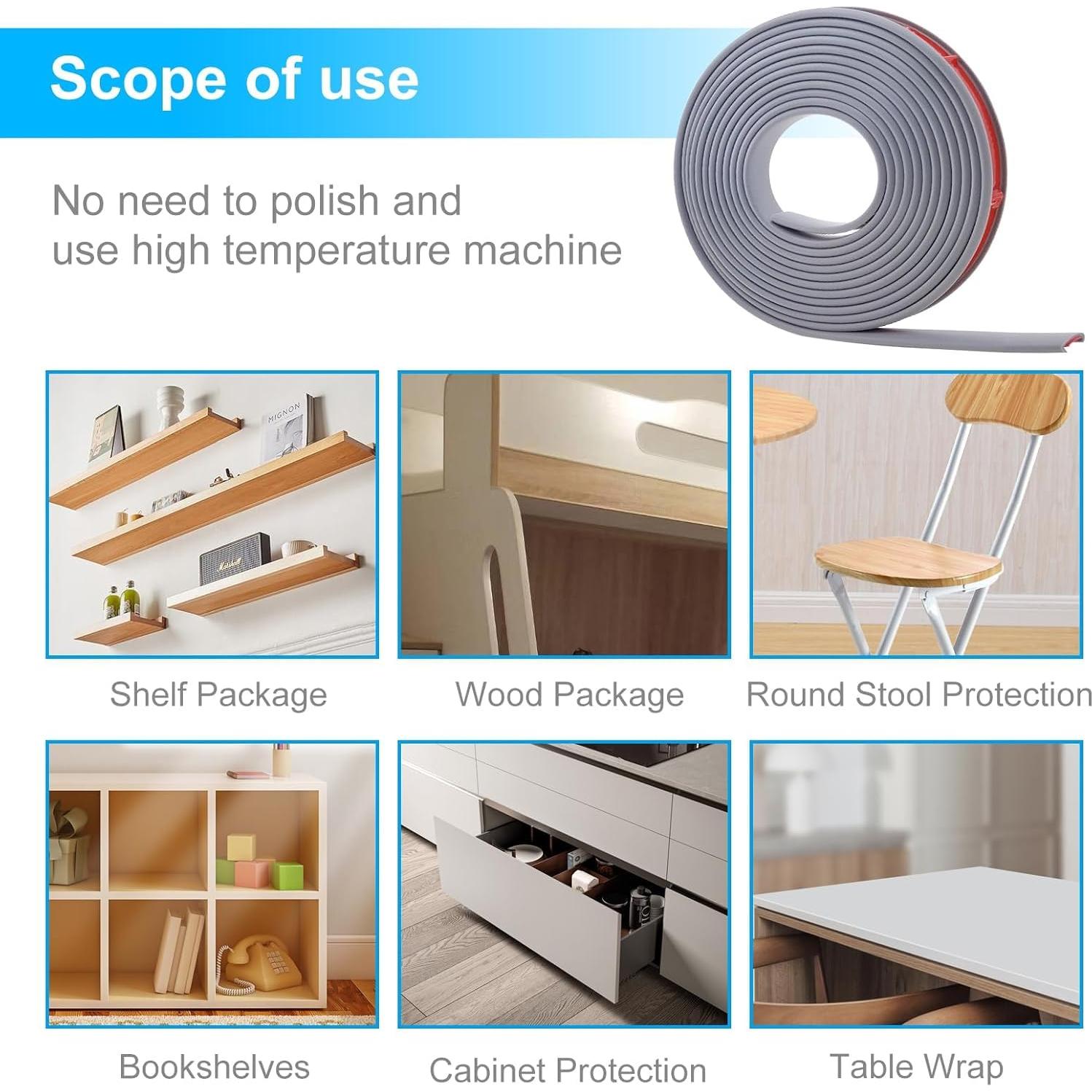 Banda de borde autoadhesiva gris 6m 20mm MC MEICHUANG