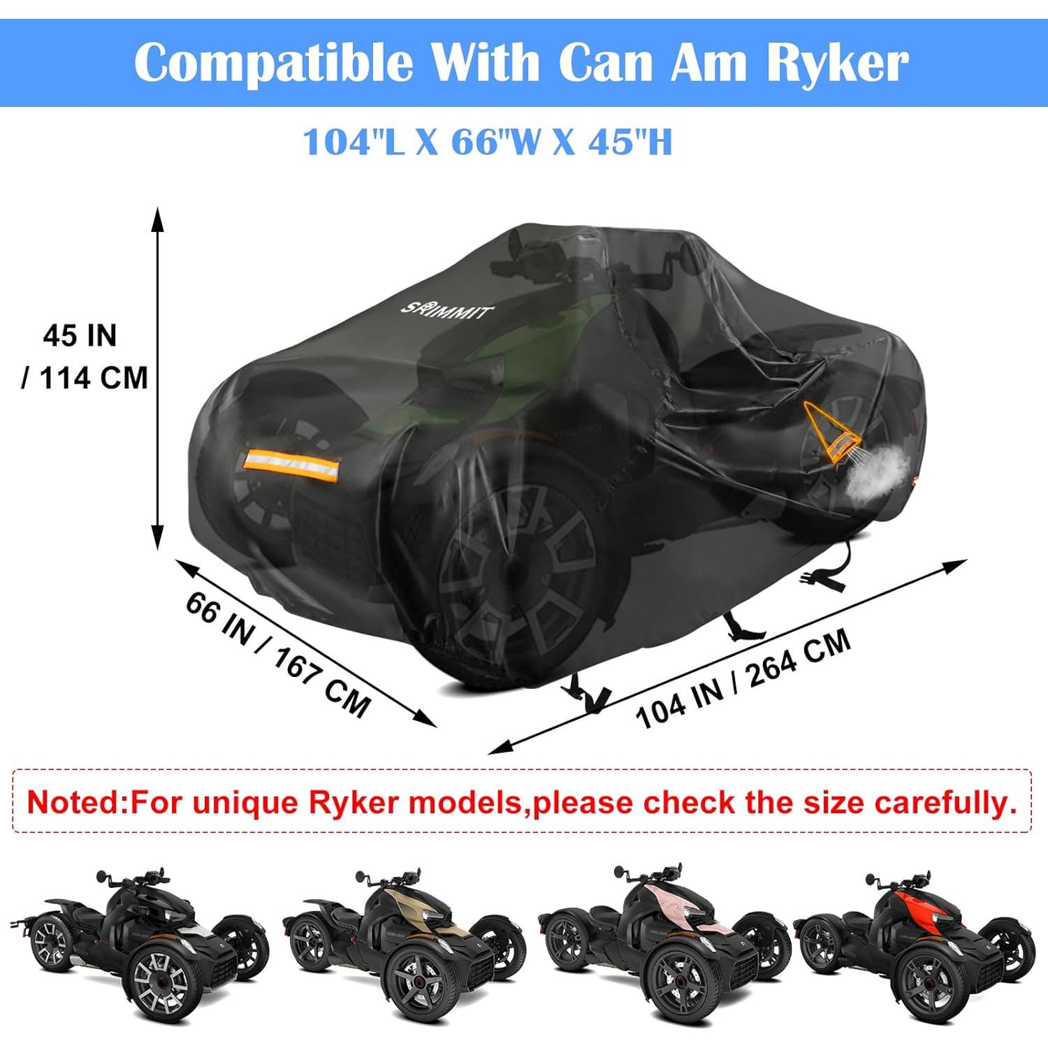 Cubierta Impermeable SRIMMIT para Can Am Ryker 264x168 cm