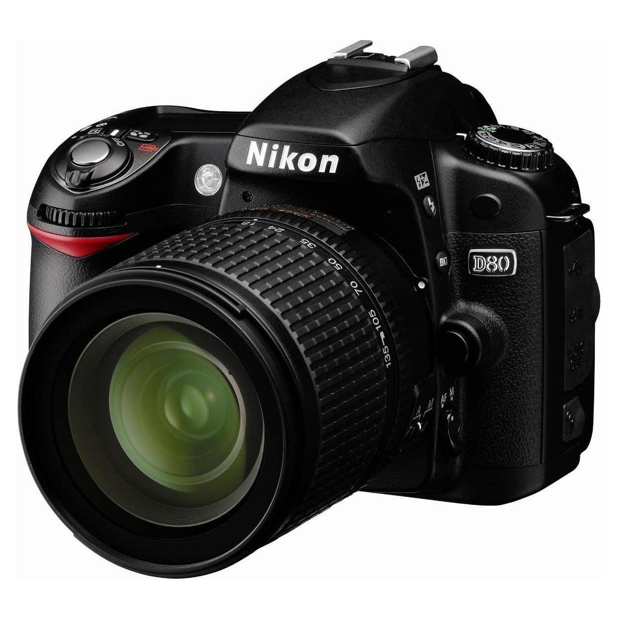 Nikon D80 10.2MP Digital SLR Camera Kit with 18-55mm ED AF-S DX Zoom-Nikkor Lens