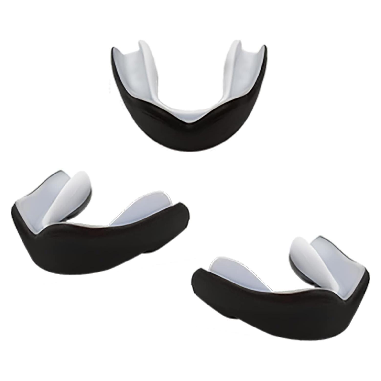 Paquete de 3 Protectores Bucales YAFIYGI para Niños - Negro