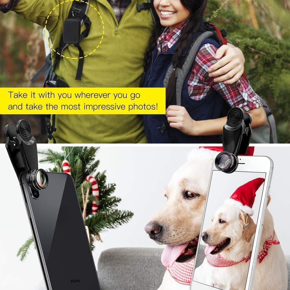 Kit de Lentes de Cámara 3 en 1 AUTO-SWITCH para Smartphone