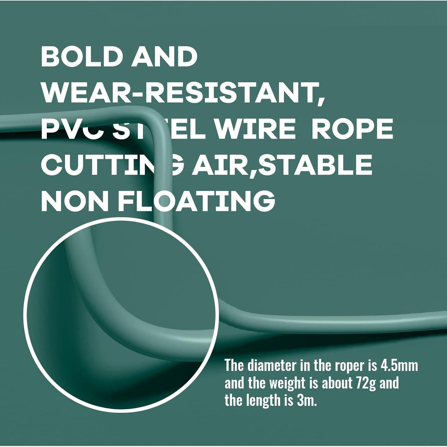 Cuerda de Saltar Ajustable FRCITRUS 2.99m PVC para Fitness