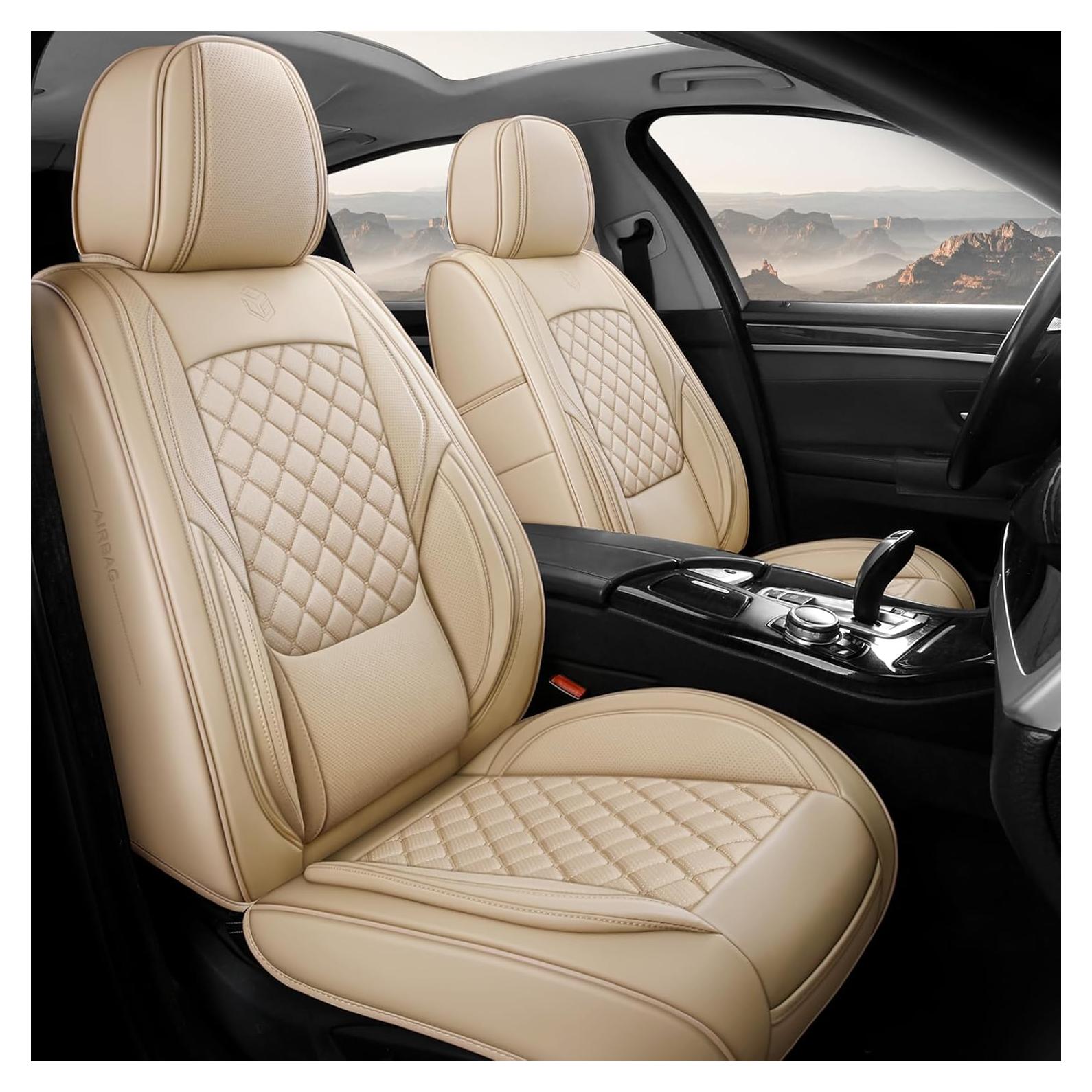 Cubiertas de Asientos de Coche GEEYONTEK GY01 Beige Universal