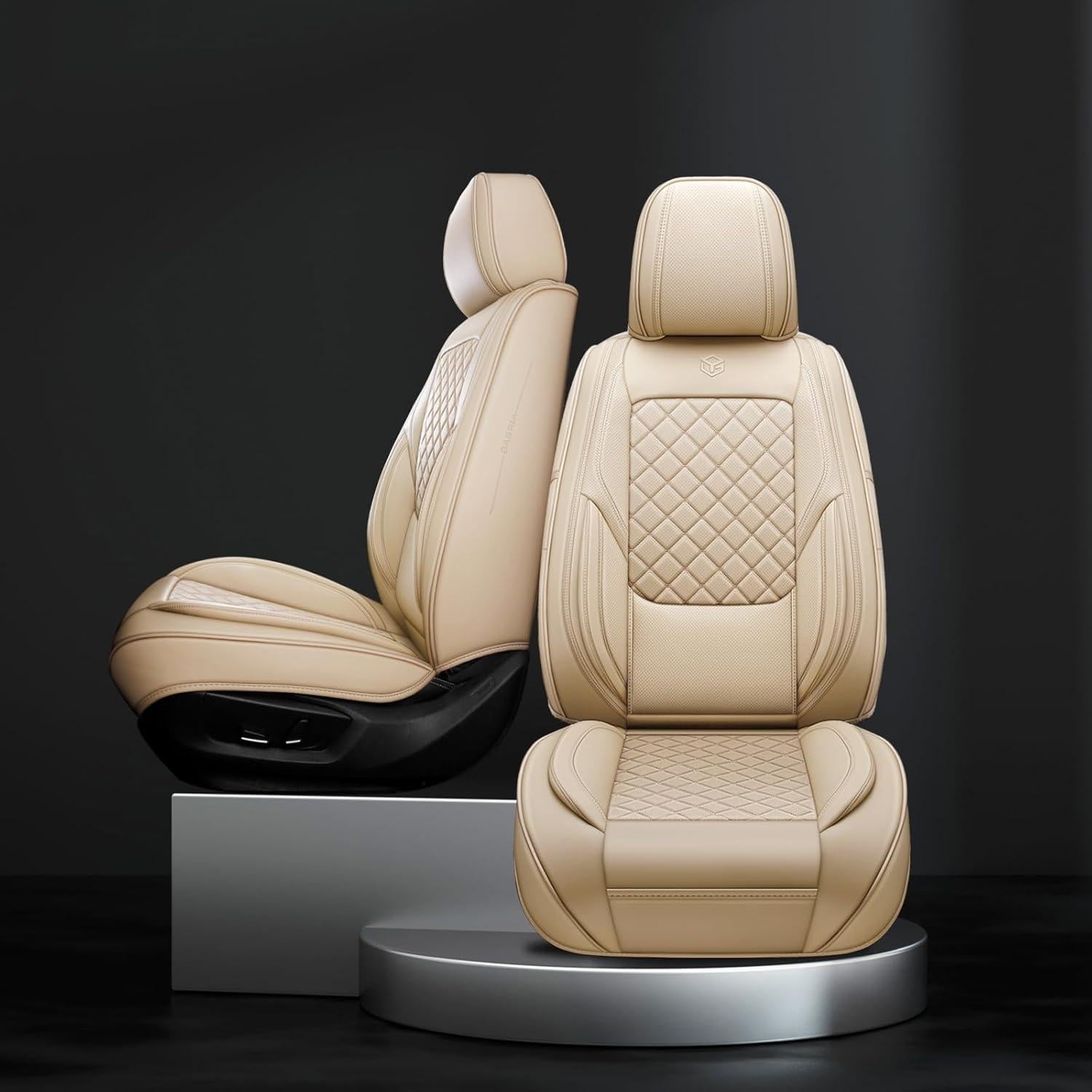 Cubiertas de Asientos de Coche GEEYONTEK GY01 Beige Universal