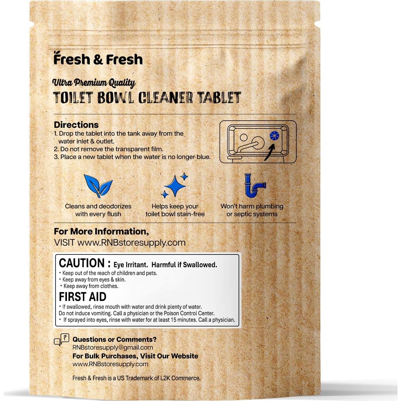 Limpiadores de Inodoro Fresh & Fresh - 10 Tabletas Efectivas