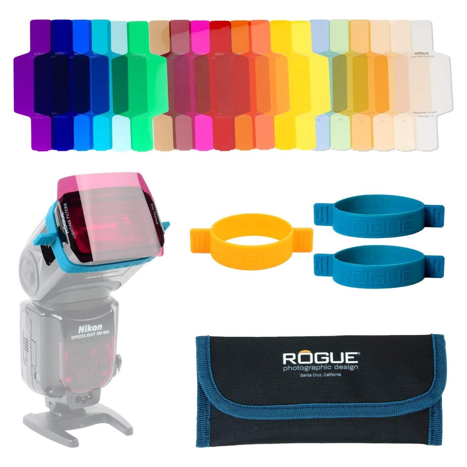 Geles Flash Rogue - Kit de 20 Filtros de Iluminación para Speedlights