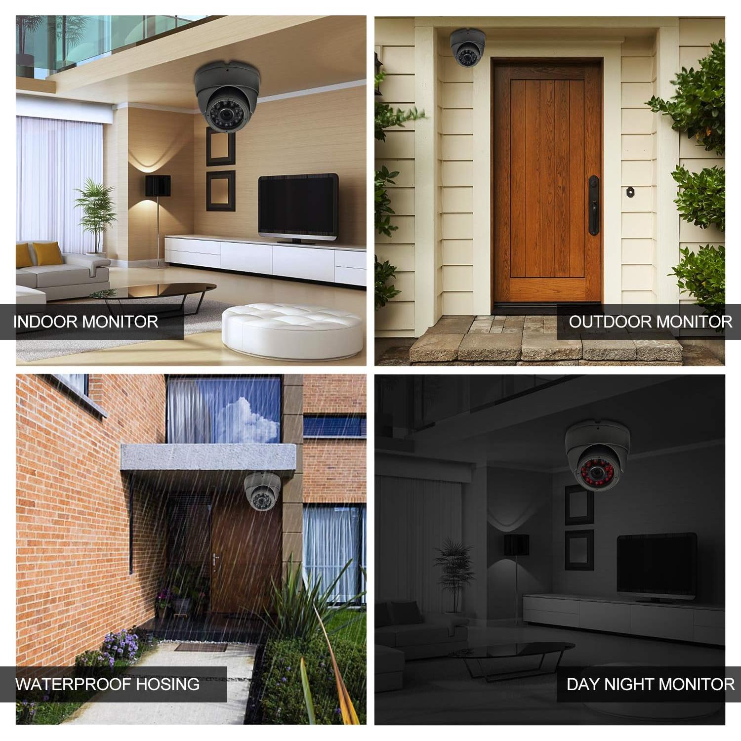 Cámara Domo CCTV HD 1080P CUMCITIN Varifocal 2.8-12mm