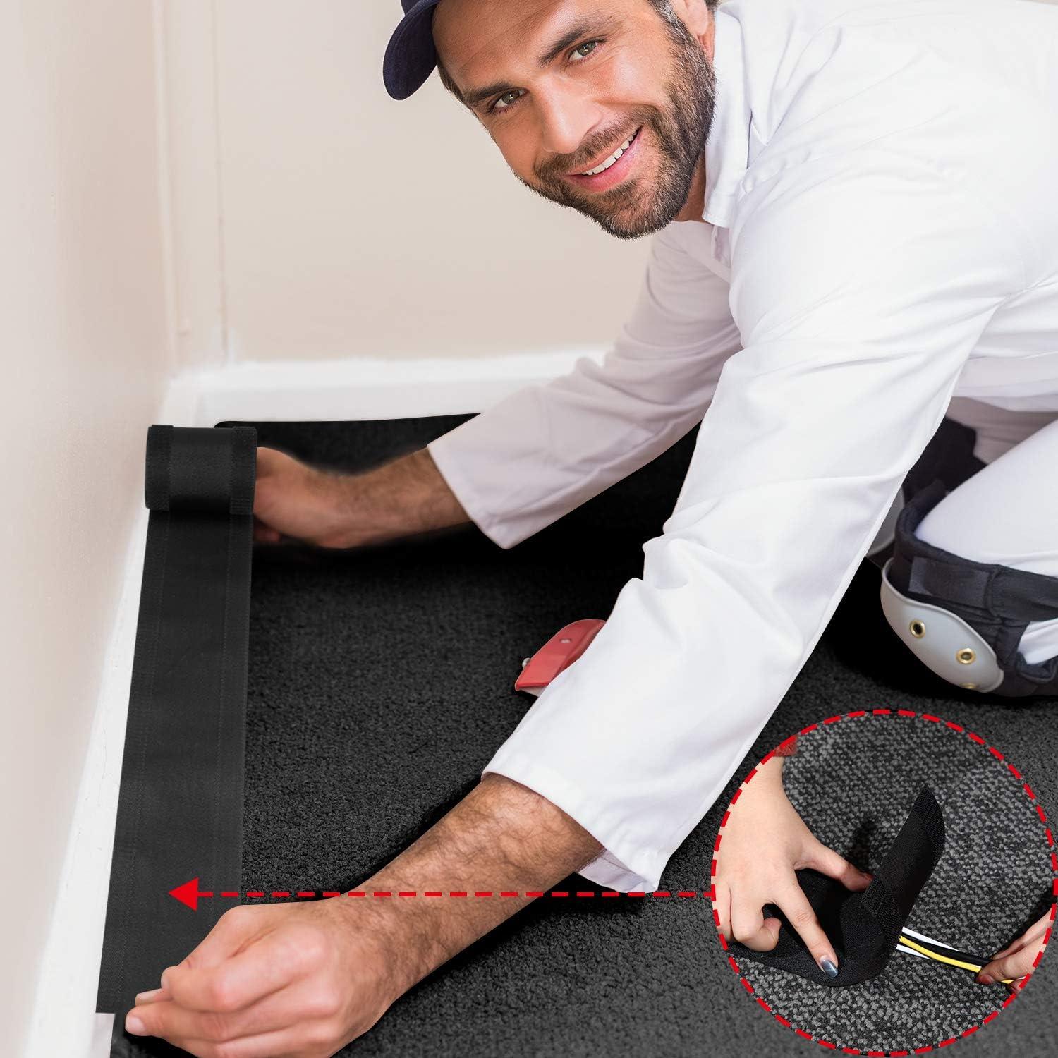 Cubierta de Cable para Alfombra WILLBOND 5.99m Negro