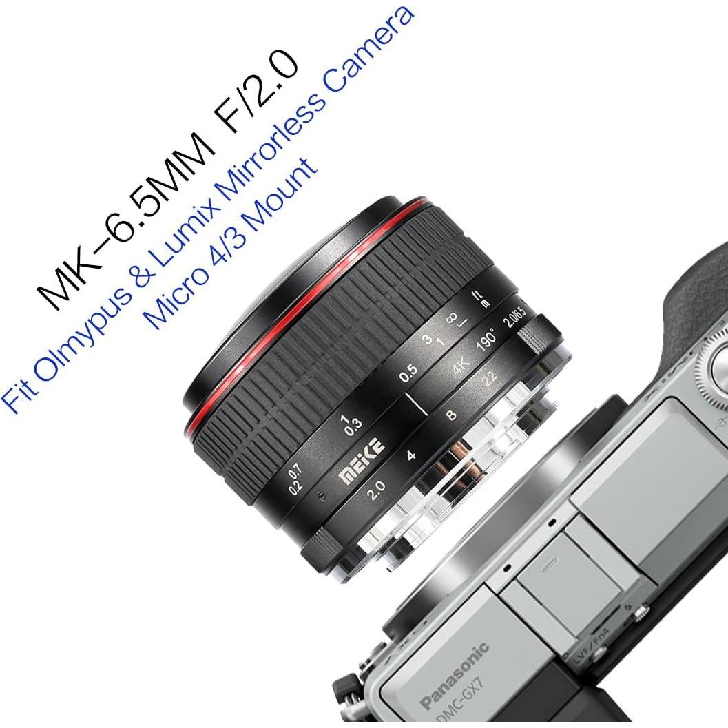 Lente Ojo de Pez Meike MK 6.5 mm f2.0 para MFT