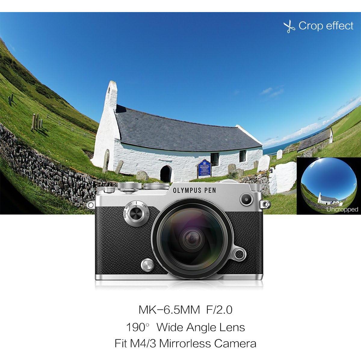 Lente Ojo de Pez Meike MK 6.5 mm f2.0 para MFT