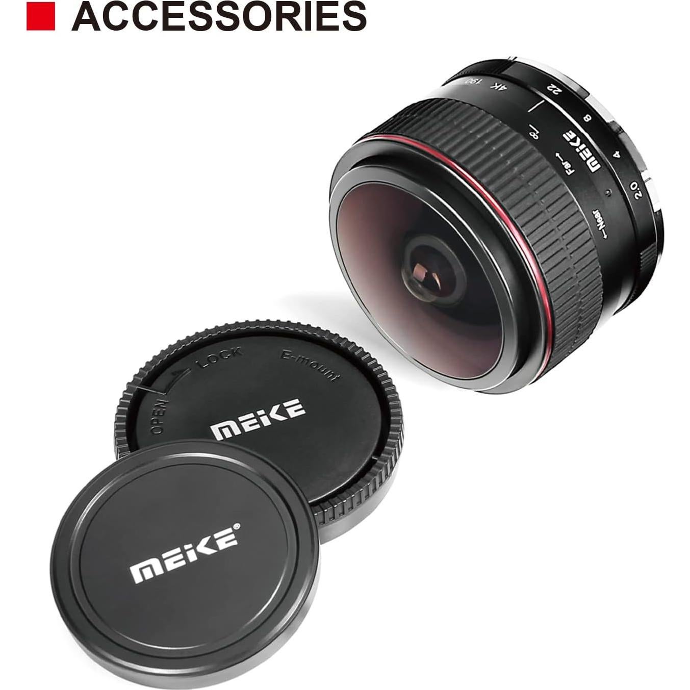 Lente Ojo de Pez Meike MK 6.5 mm f2.0 para MFT