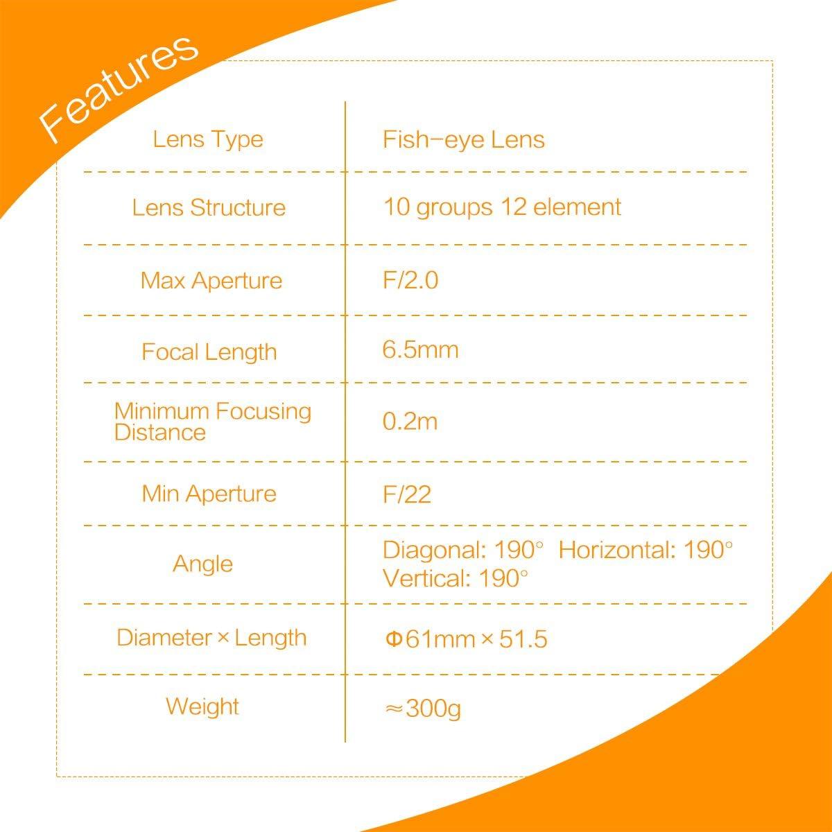 Lente Ojo de Pez Meike MK 6.5 mm f2.0 para MFT