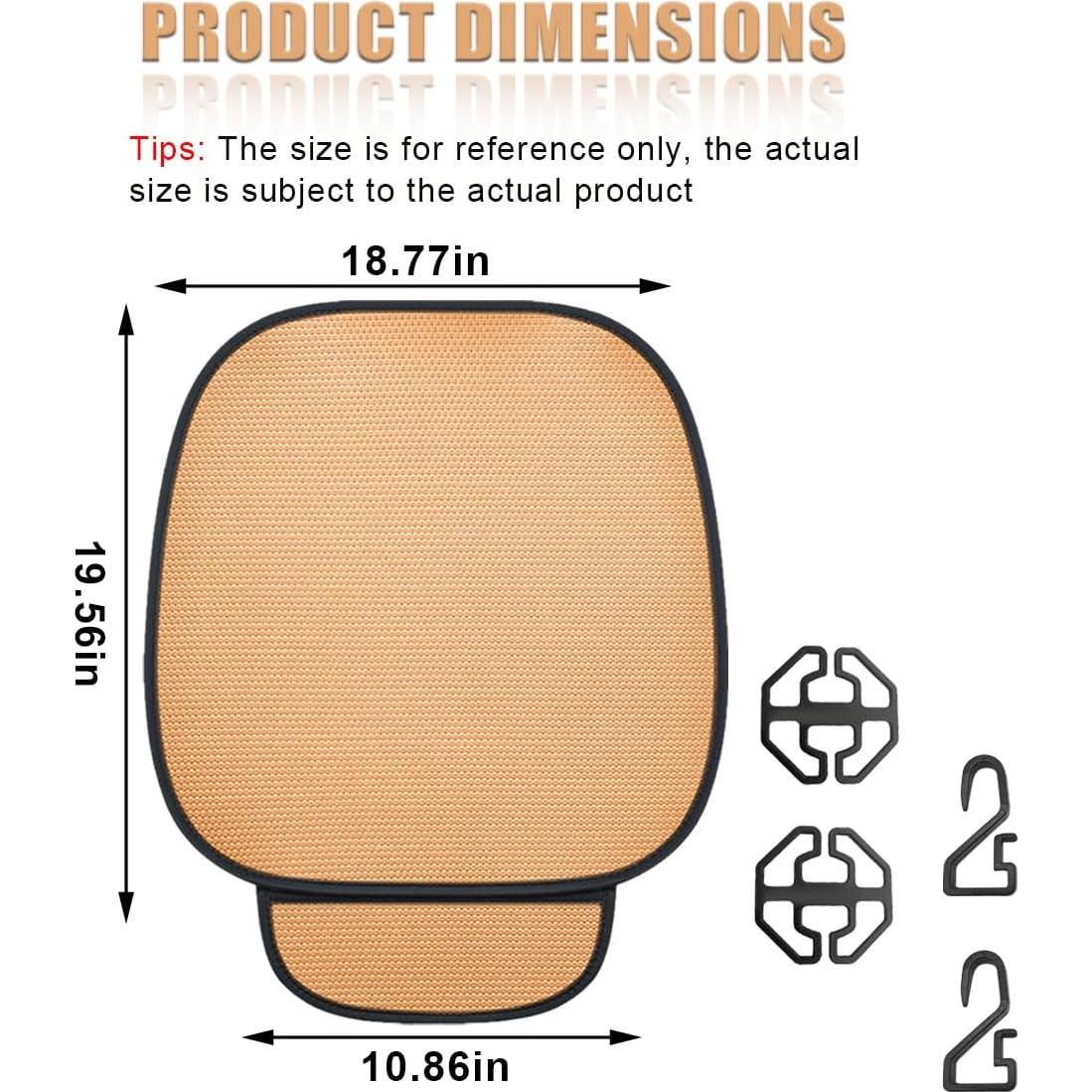 Funda de Asiento de Coche DUSCOKE Beige Transpirable 49.7x47.6cm