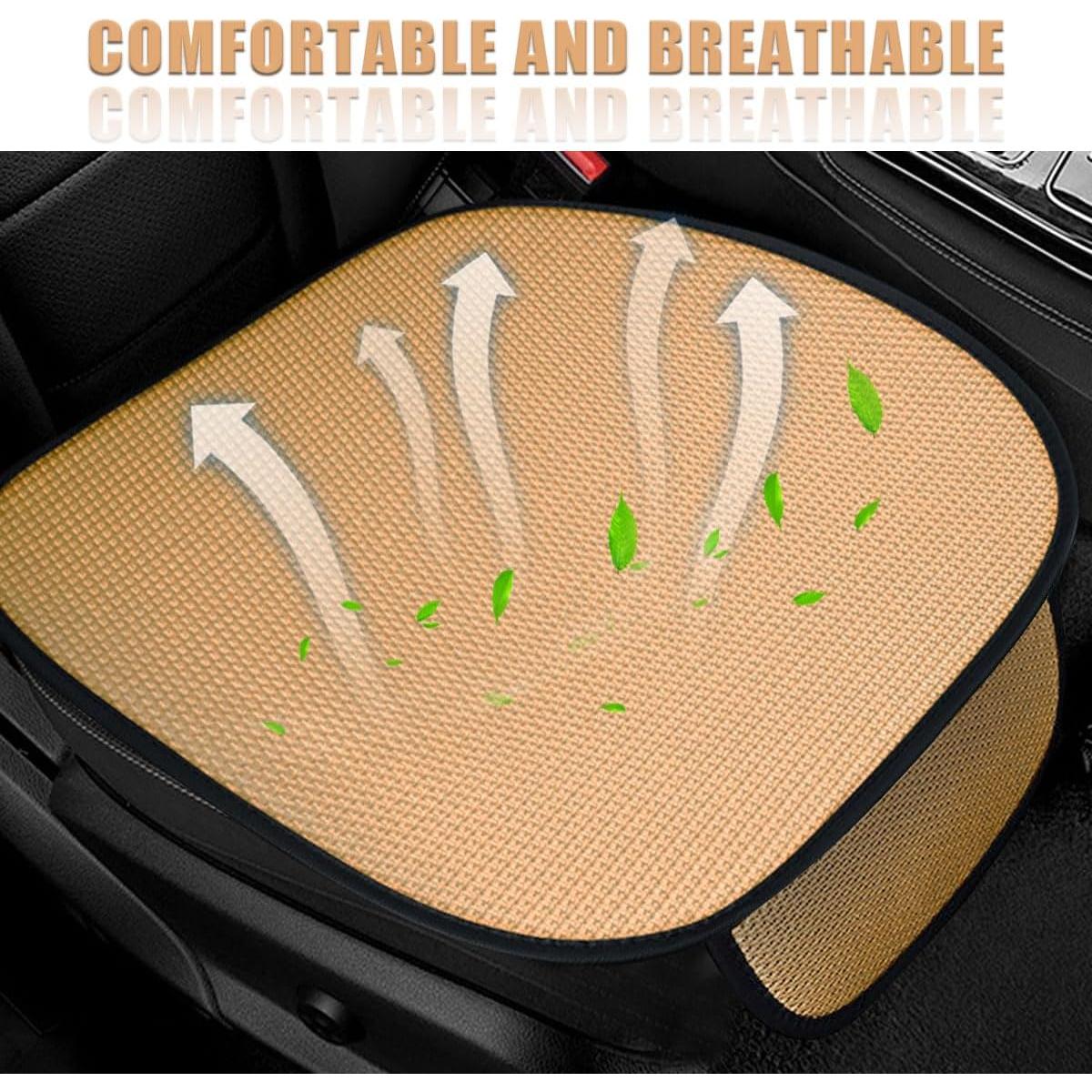 Funda de Asiento de Coche DUSCOKE Beige Transpirable 49.7x47.6cm