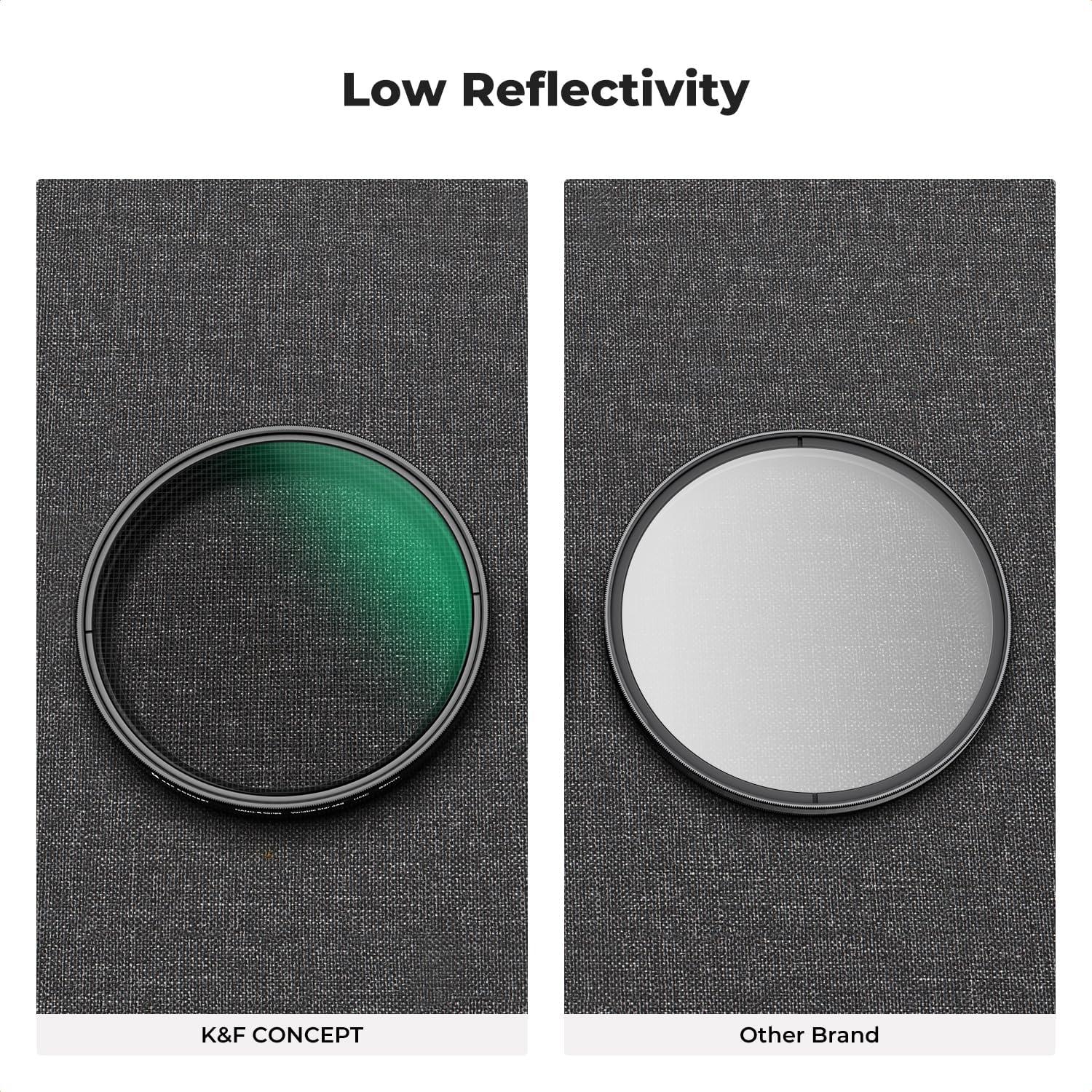 Filtro de Estrella Variable K&F Concept 49mm - Cristal Óptico