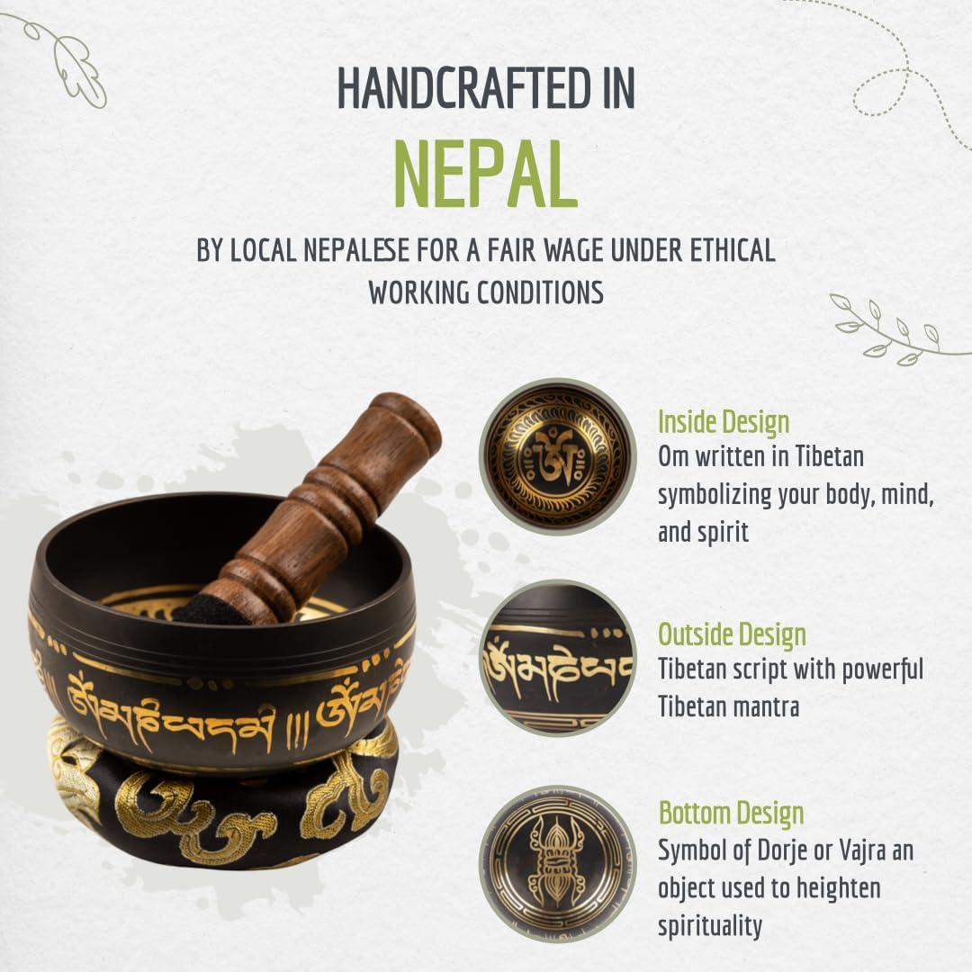 Juego de Cuencos Cantores Tibetanos Wish Well - 10.16 cm