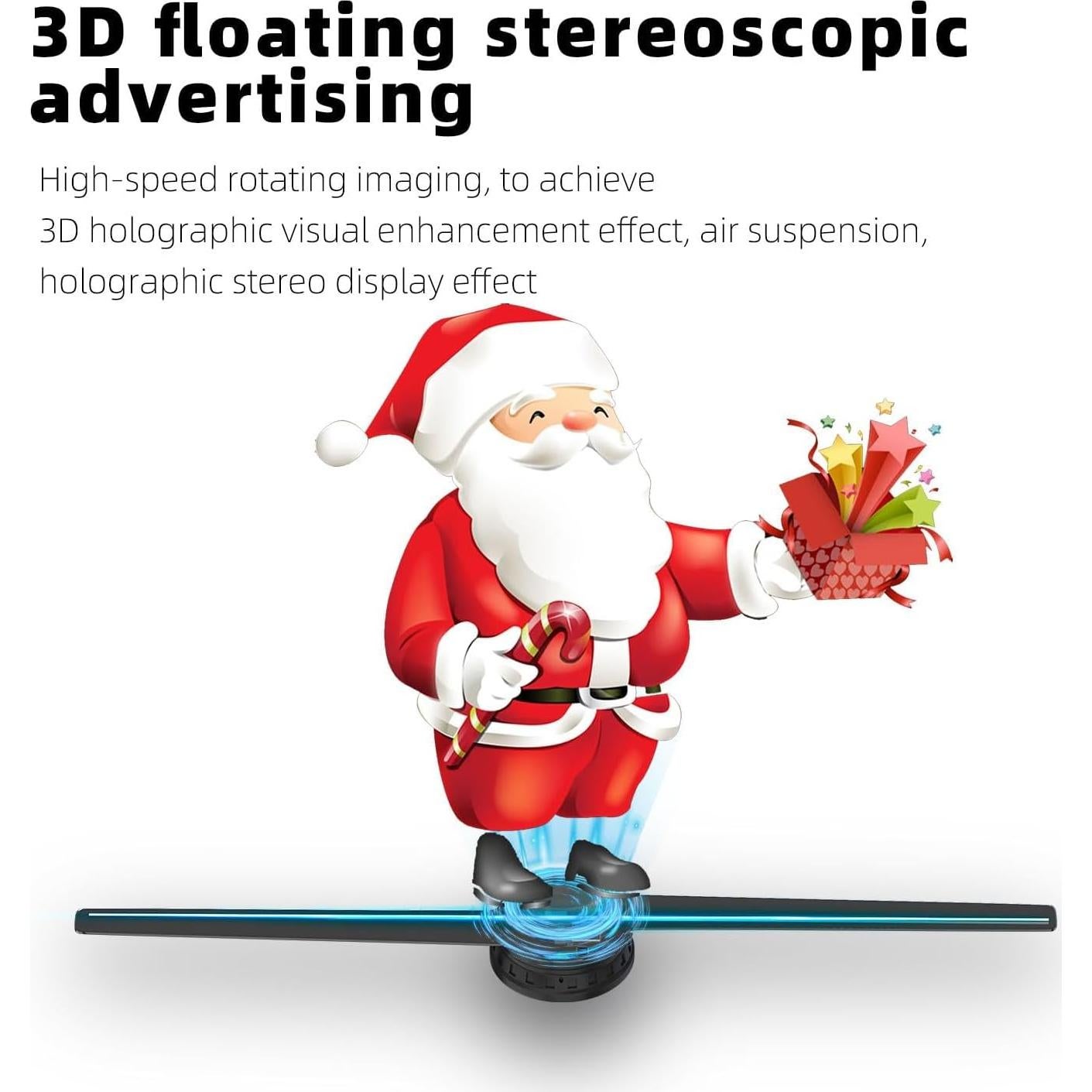 Ventilador Holográfico 3D Hologram 41.9 cm LED HD