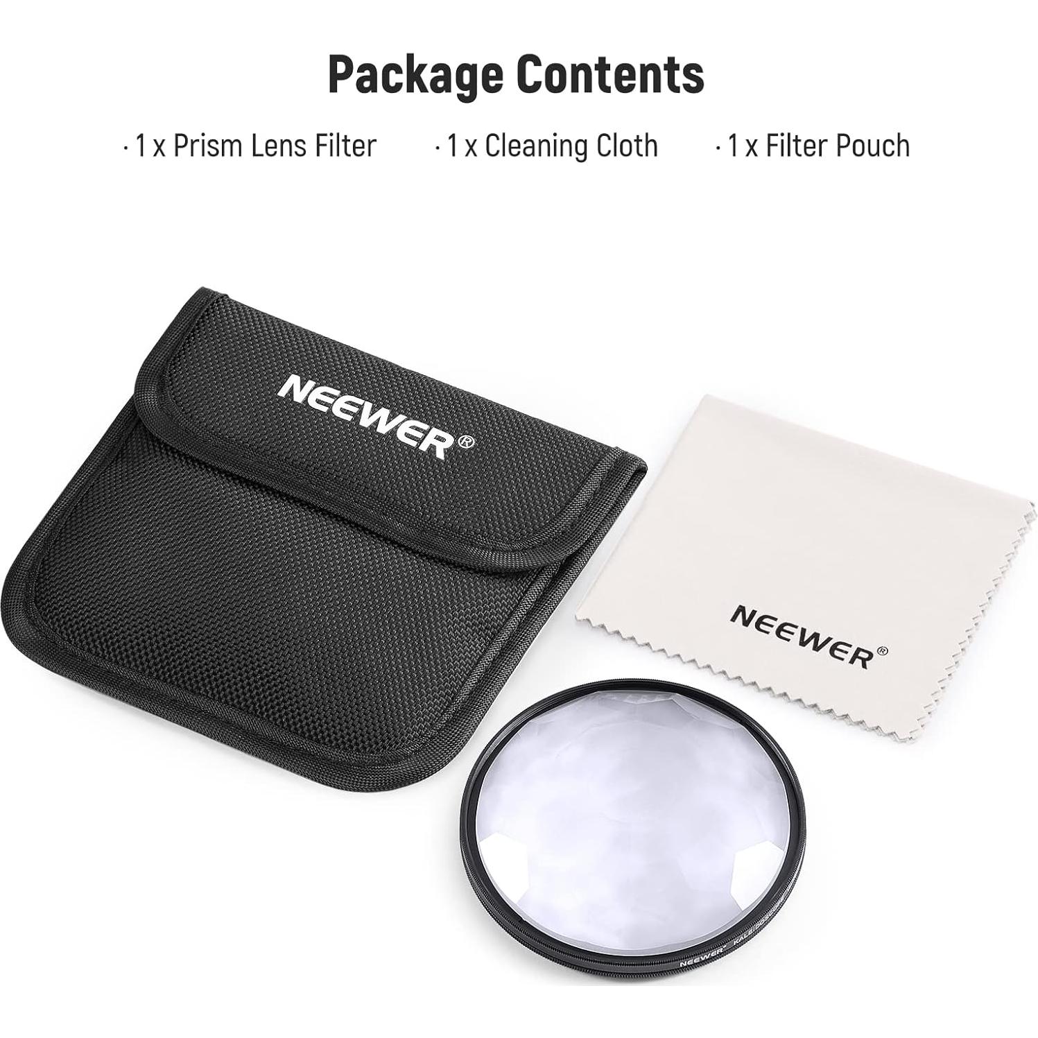 Filtro Prisma Kaleidoscopio NEEWER 58mm para Cámara